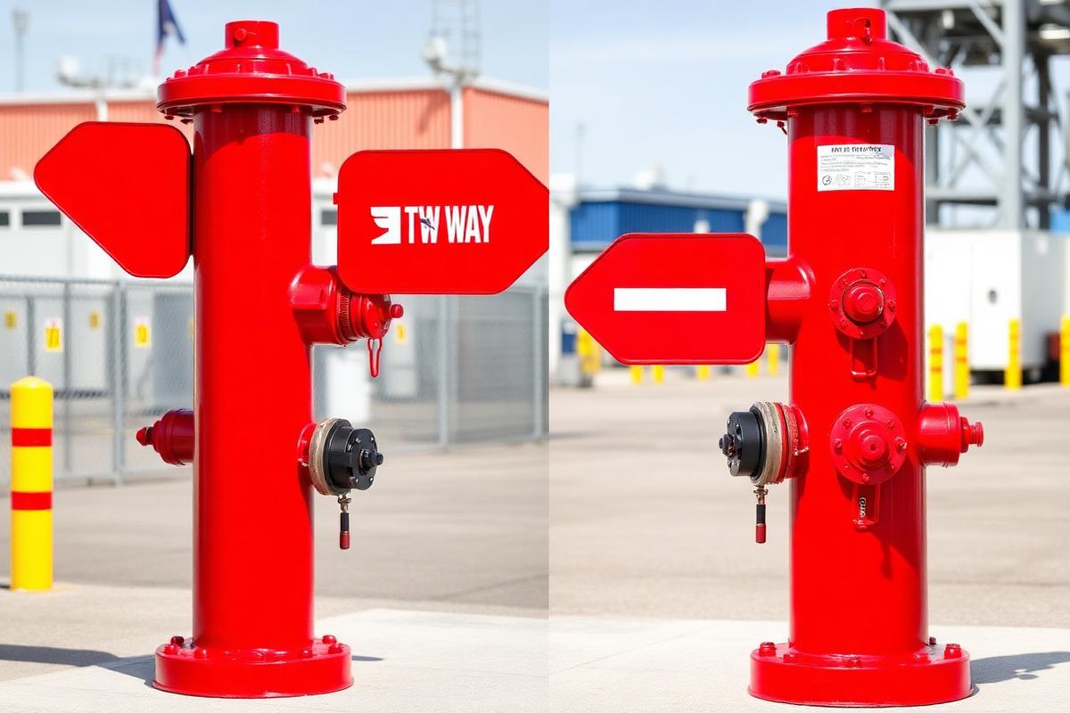 Pillar Hydrant tipe two-way untuk yard hydrant